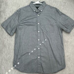 Banana Republic Gray Chambray Slim Fit Shirt